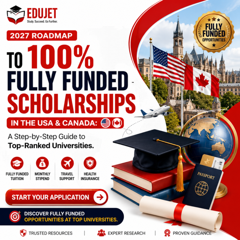 2027 Roadmap to 100% Fully Funded Scholarships in the USA & Canada: Step-by-Step Guide to Top-Ranked Universities, Student Visas & Admissions